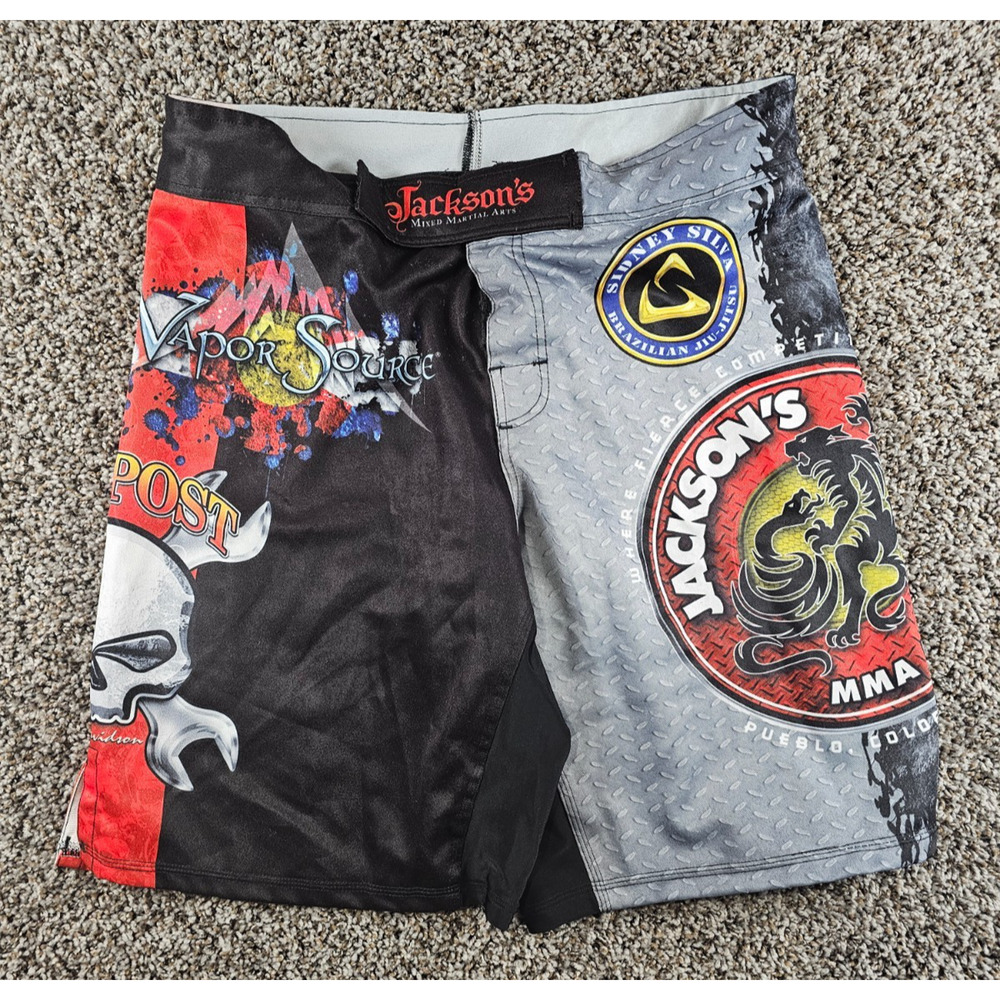 Jackson's MMA grappling shorts Mens Sz L Sidney Silva Brazilian Jiu